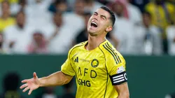 Grito de Cristiano Ronaldo durante un partido de Al Nassr.