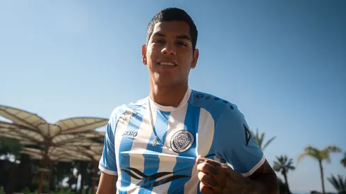 Joao Grimaldo con camiseta de Riga FC.
