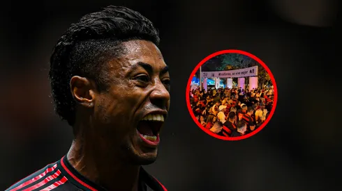 Bruno Henrique festejó el título de la Libertadores con Flamengo.