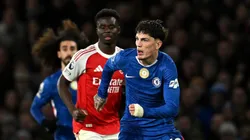Alejandro Garnacho y Bukayo Saka, en el Chelsea vs. Arsenal.