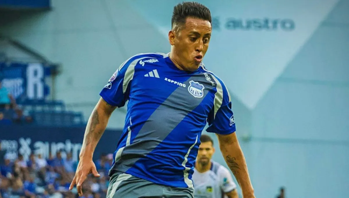 Christian Cueva y sus últimos minutos en Emelec. (Foto: X).