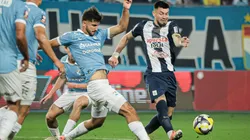 Alan Cantero enfrentando a Rafael Lutiger.