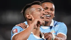 Martín Távara celebrando.