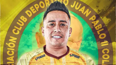 Christian Cueva con camiseta de Juan Pablo II.