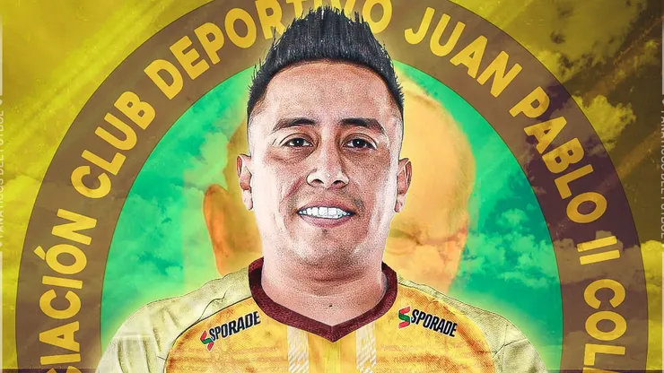Christian Cueva con camiseta de Juan Pablo II.