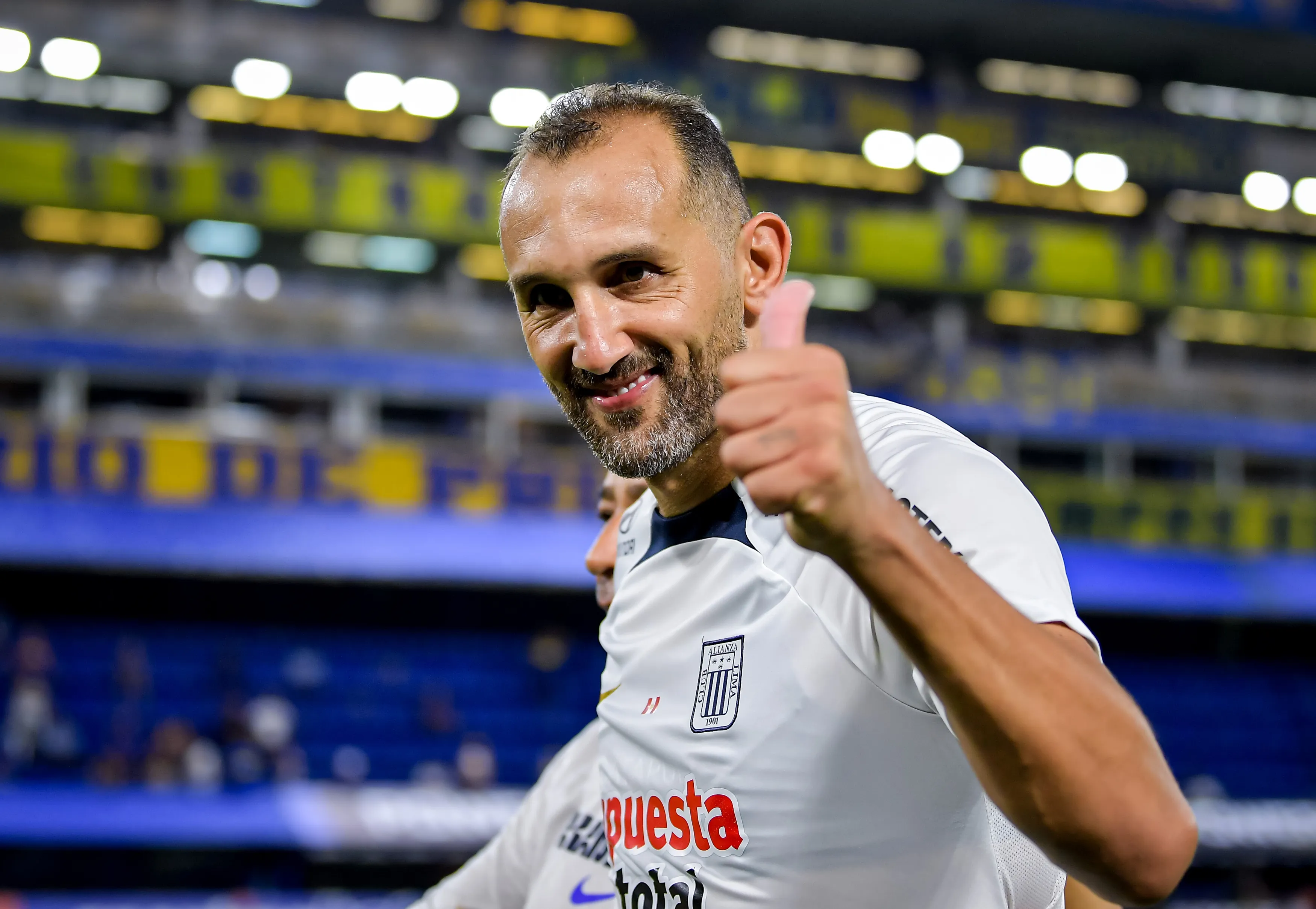 Hernán Barcos cuando enfrentó a Boca Juniors en Argentina. (Photo by Marcelo Endelli/Getty Images)