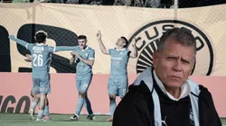 Jugadores de Sporting Cristal y Paulo Autuori.