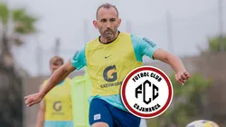 Hernán Barcos en los entrenamientos de Alianza Lima.