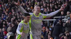 Erling Haaland y Phil Foden, los goleadores del Manchester City ante Crystal Palace.