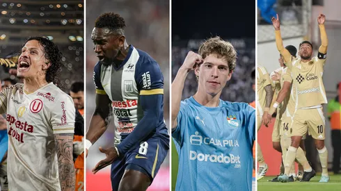 Universitario, Alianza Lima, Sporting Cristal y Cusco FC.