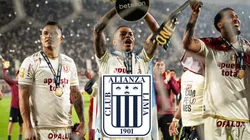 Jugadores de Universitario celebrando.