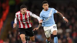 Savinho, en el partido Manchester City vs. Brentford.