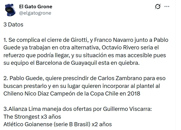 Guillermo Viscarra recibió dos propuestas. (Foto: El Gato Grone)