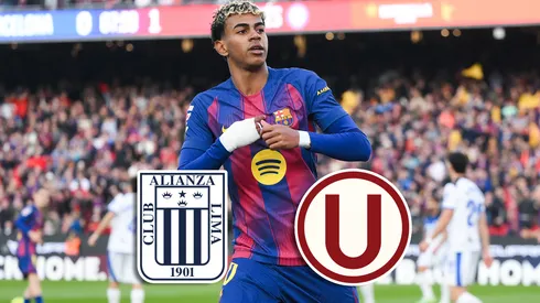 Lamine Yamal celebrando.