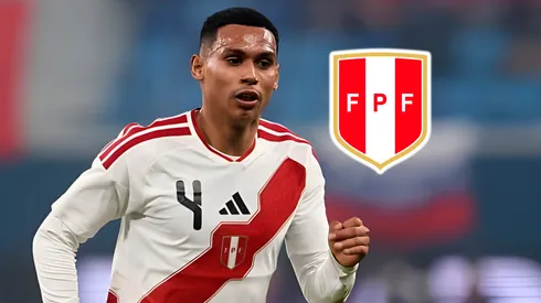 Marcos López con la Selección Peruana.