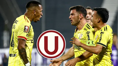 Jugadores de Melgar celebrando.