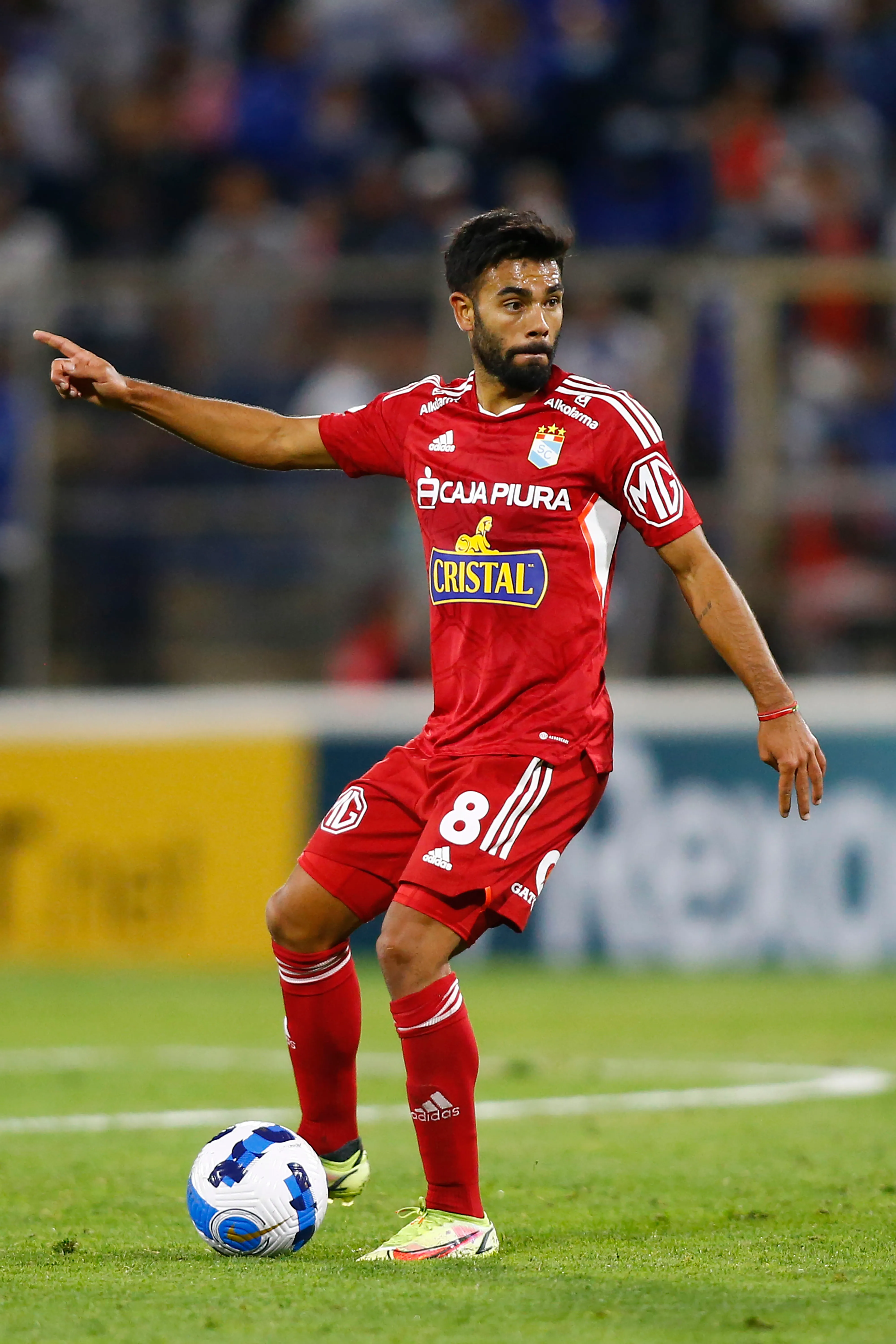 Leandro Sosa con Sporting Cristal en la Copa CONMEBOL Libertadores 2022. (Photo by Marcelo Hernandez/Getty Images)