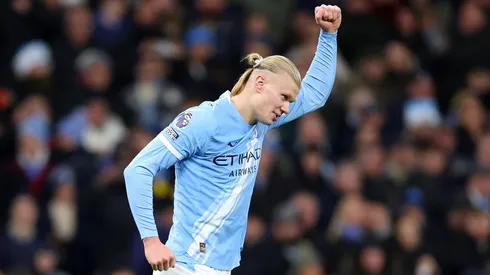 Haaland viene de anotar un doblete ante West Ham y quedó a uno de los 150 goles con el Manchester City.