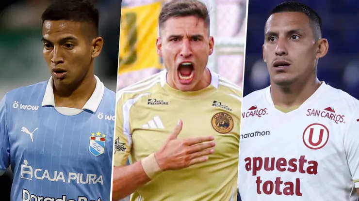 Martín Távara, Facundo Callejo y Álex Valera, candidatos a Mejor Jugador del Año en la Liga 1.