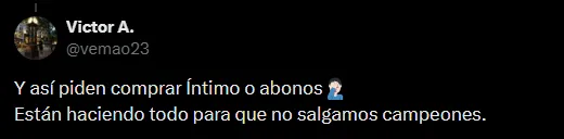 Hinchas molesto de Alianza Lima (Foto: X).