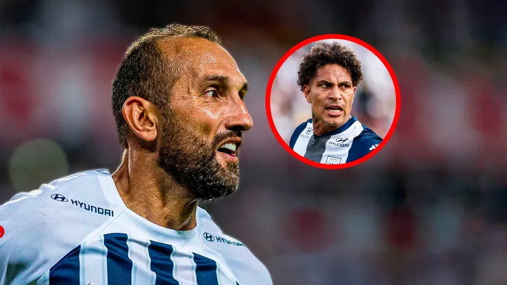 Hernán Barcos y Paolo Guerrero.