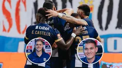 Plantel de Alianza Lima celebrando. Federico Girotti y Jairo Vélez.