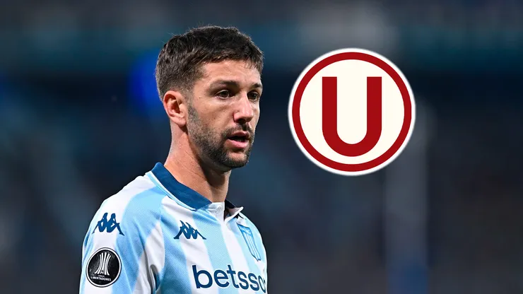 Luciano Vietto y el escudo de Universitario.