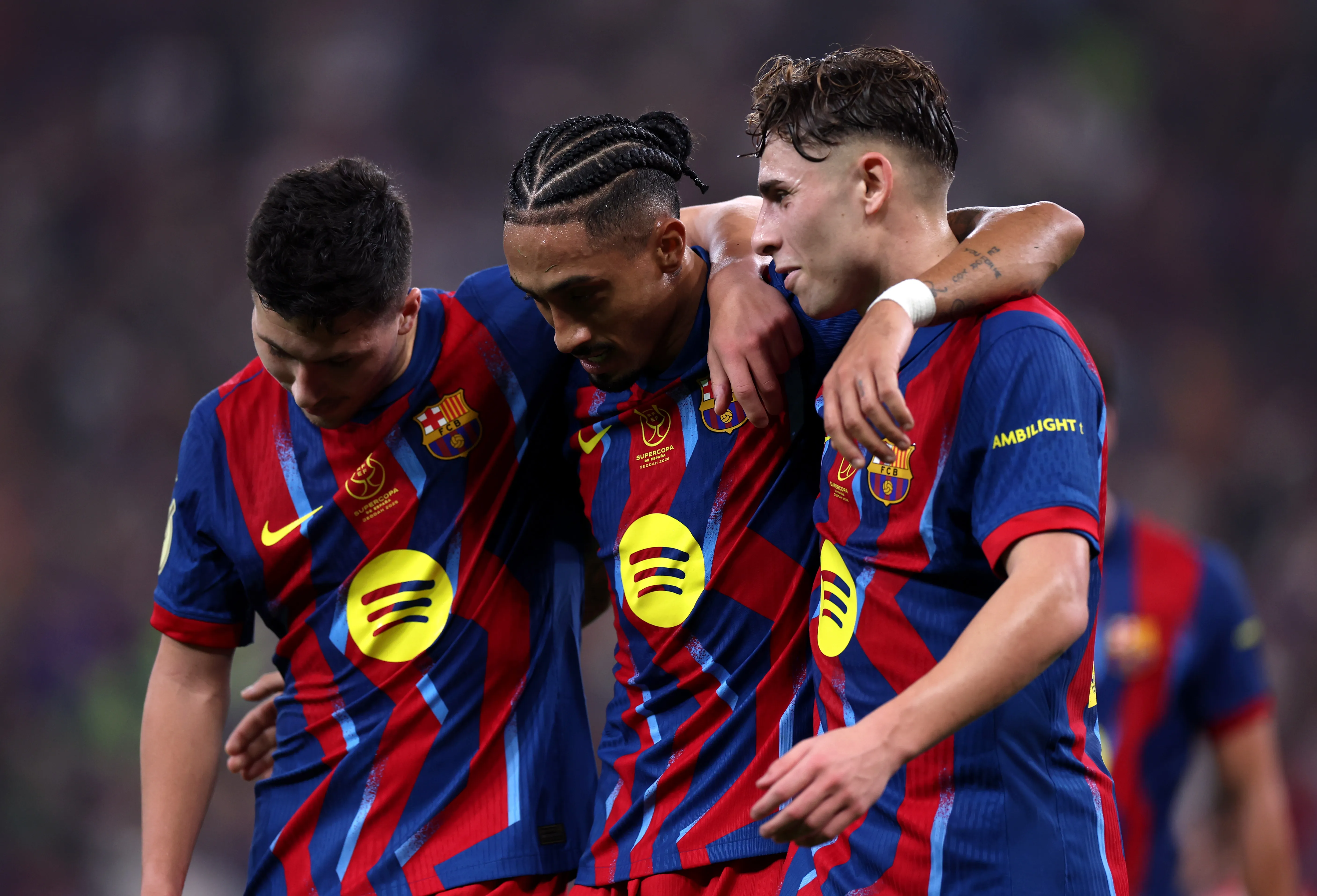 Barcelona derrotó fácilmente al Athletic Club en el King Abdullah Sports City Hall Stadium de Arabia Saudita. (Photo by Yasser Bakhsh/Getty Images)