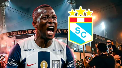 Luis Advíncula en Matute con el escudo de Sporting Cristal.
