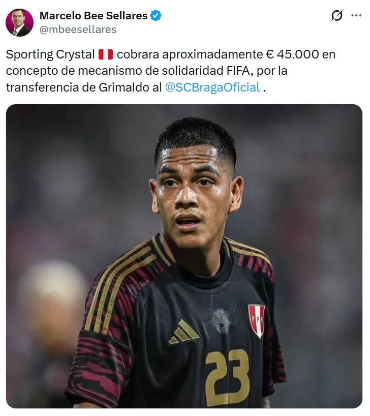 Grimaldo fichó por Praga tras pasar por Riga. (Foto: X)