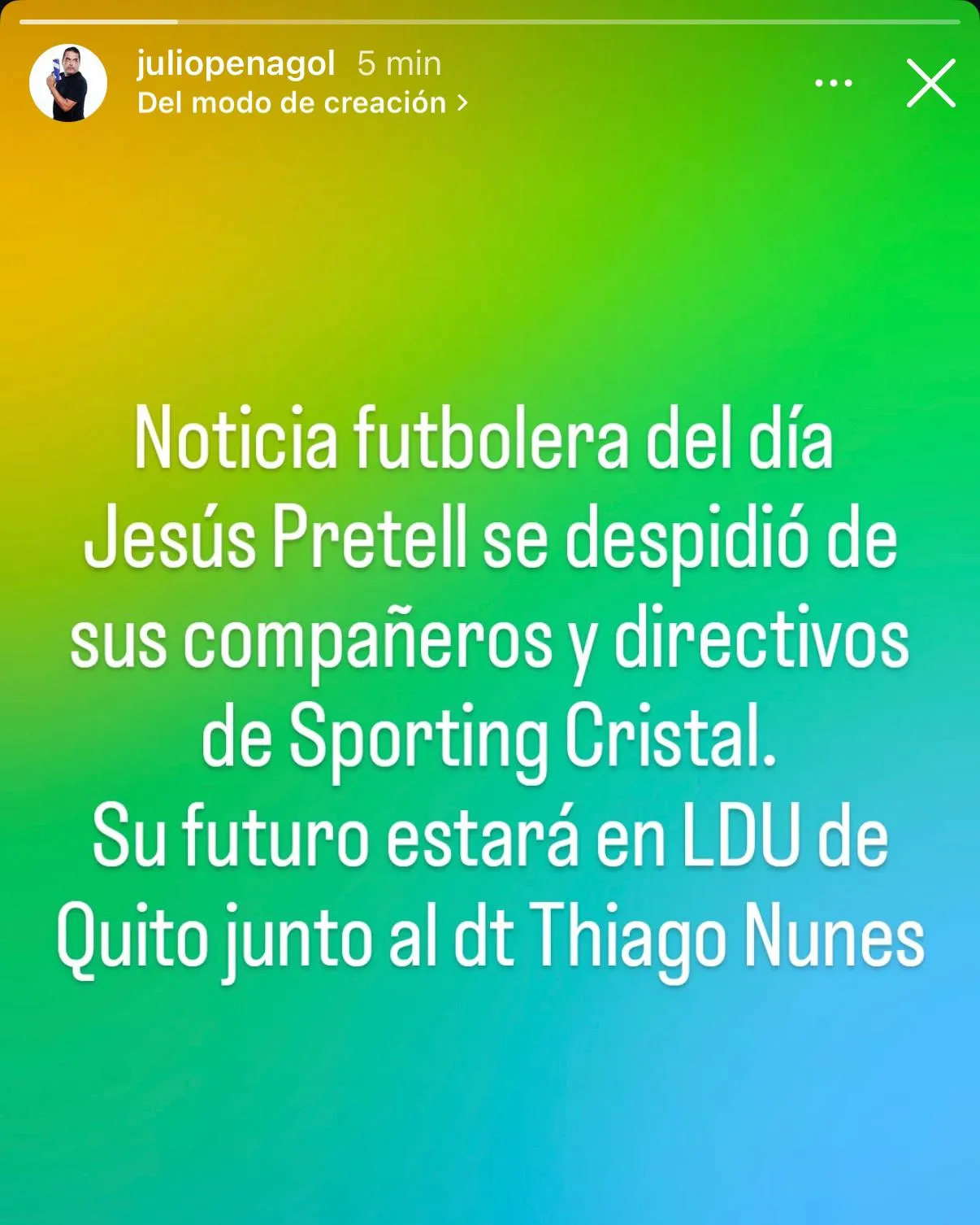 Jesús Pretell se marcha para LDU de Quito. (Foto: X).