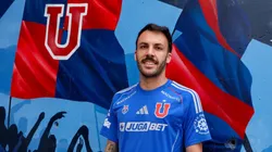 Sebastián Rodríguez con camiseta de Universidad de Chile.
