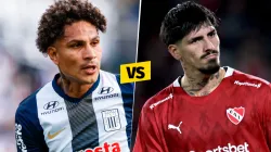 Paolo Guerrero y Kevin Lomónaco, figuras de Alianza Lima e Independiente.
