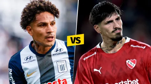 Paolo Guerrero y Kevin Lomónaco, figuras de Alianza Lima e Independiente.