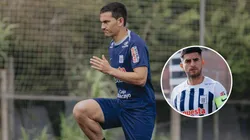 Jairo Vélez y Carlos Zambrano de Alianza Lima.