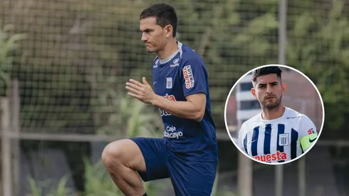 Jairo Vélez y Carlos Zambrano de Alianza Lima.