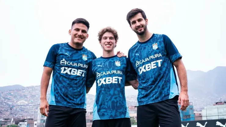 Alejandro Pósito, Ian Widsom y Rafael Lutiger de Sporting Cristal.