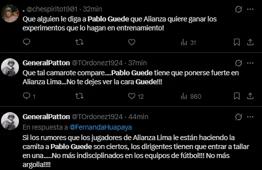 Hinchas de Alianza Lima molestos (Foto: X).