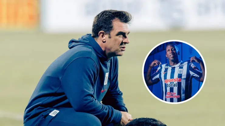 Pablo Guede y Luis Advíncula de Alianza Lima.