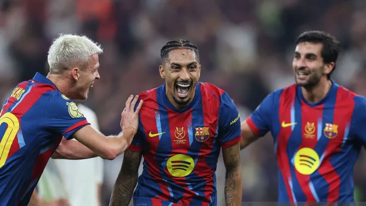 FC Barcelona celebrando.
