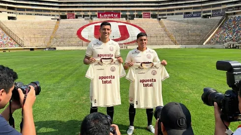 Presentación de dos jugadores en Universitario.
