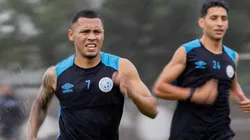 Bryan Reyna entrenando en Belgrano.