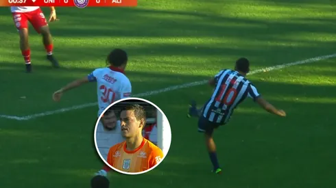 Sergio Peña sorprendió a Alejandro Duarte y se marcó autogol ante Unión en la Serie Río de La Plata