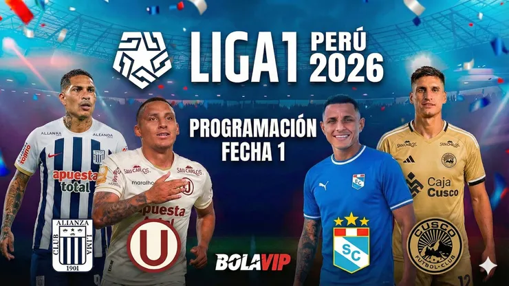 Se conoció la programación de la fecha 1 de la Liga 1.