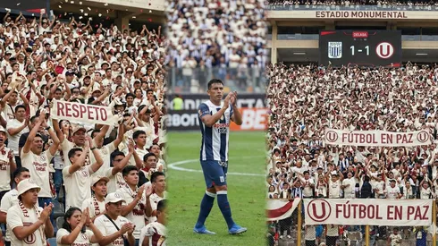 Jugador de Alianza Lima es aplaudido por hinchas de Universitario.