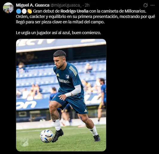 Hinchas felices con Rodrigo Ureña (Foto: X).