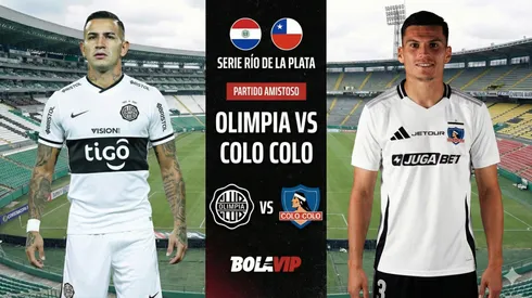 Olimpia y Colo Colo se enfrentan en Montevideo por la Serie Río de la Plata.