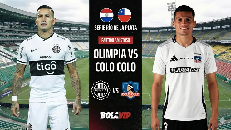 Olimpia y Colo Colo se enfrentan en Montevideo por la Serie Río de la Plata.