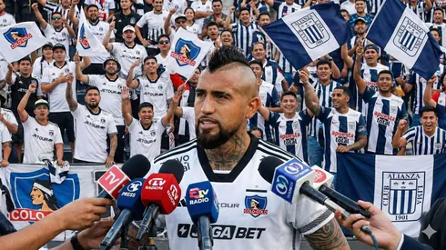 Arturo Vidal con camiseta de Colo Colo.
