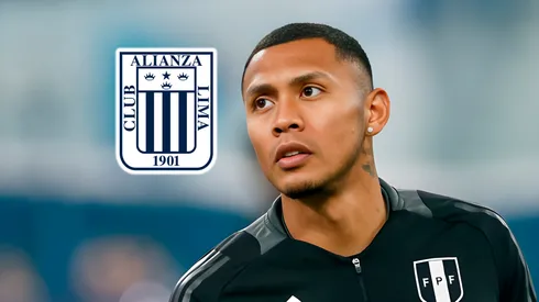 Bryan Reyna y el escudo de Alianza Lima.
